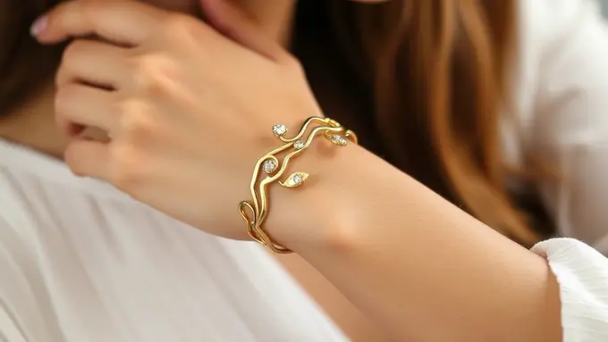 Model Gelang Emas Cuff yang Lagi Trend