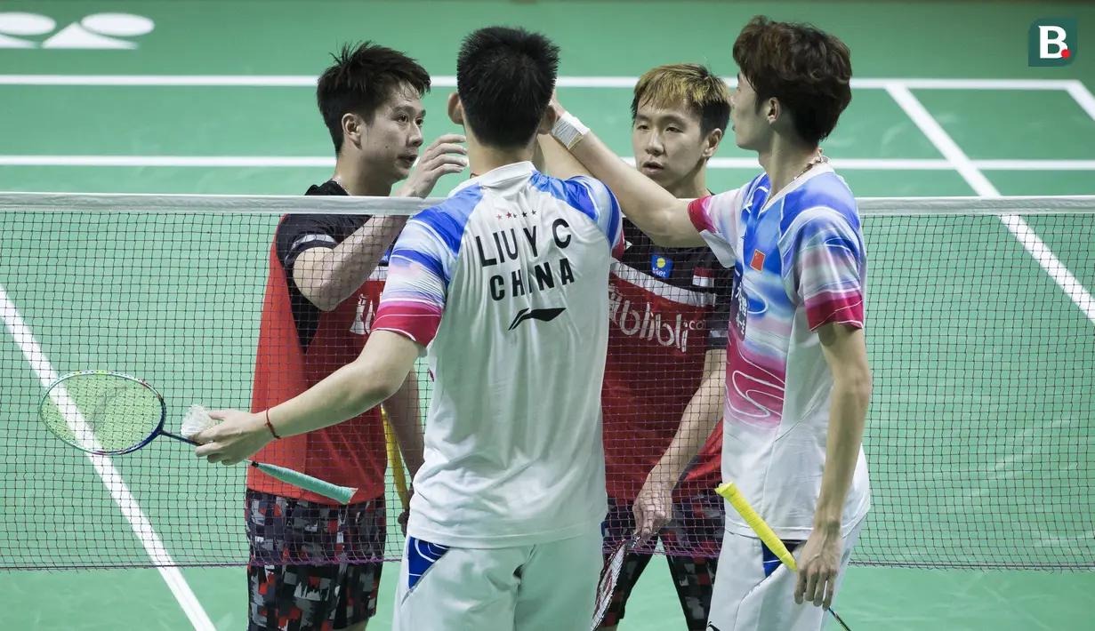 The Minions melaju ke final Indonesia Open 2019 dan akan berhadapan dengan Hendra Setiawan/Mohammad Ahsan. ( Bola.com/Peksi Cahyo )
