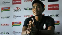 Bek Arema, Bagas Adi Nugroho. (Bola.com/Iwan Setiawan)