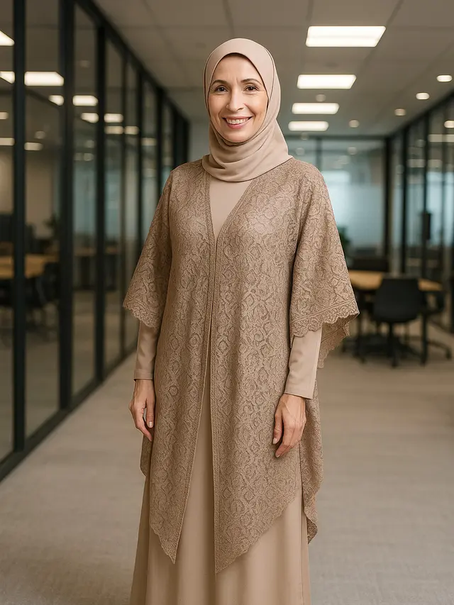 Kaftan Abaya Terbaru Agar Ibu-ibu 50 Tahun Tampil Jauh Lebih Muda