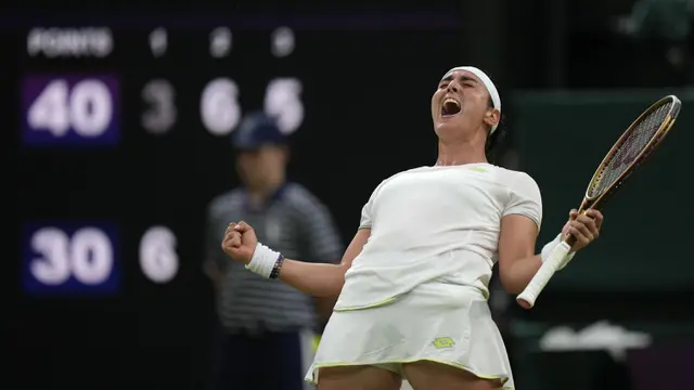 Foto: Ragam Eskpresi Petenis Top Dunia di Turnamen Wimbeldon 2023