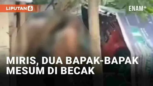 VIDEO: Miris, Dua Bapak-Bapak Kepergok Mesum dalam Becak di Medan
