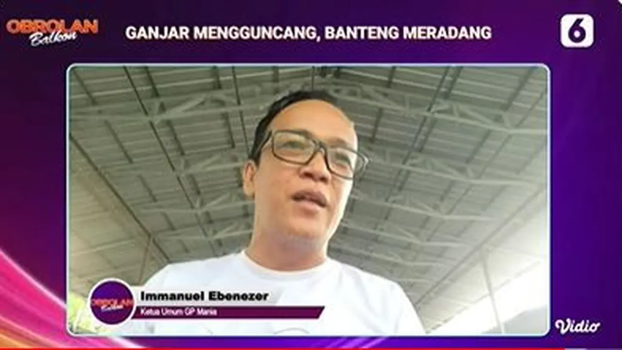 Ketua Umum GP Mania Immanuel Ebenezer