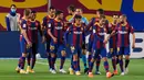 3. Barcelona (124 juta euro) - Sebagai pelatih anyar Barcelona, Ronald Koeman, mendatangkan beberapa pemain baru di Camp Nou pada bursa transfer musim panas ini. Total belanjan Barcelona mencapai 124 juta euro untuk mendatangkangkan Miralem Pjanic, Trincao, Sergino Dest serta Pedri. (AFP/Josep Lago)