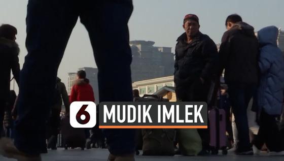 VIDEO: Mudik Imlek di China, Mudik Terbesar di Dunia
