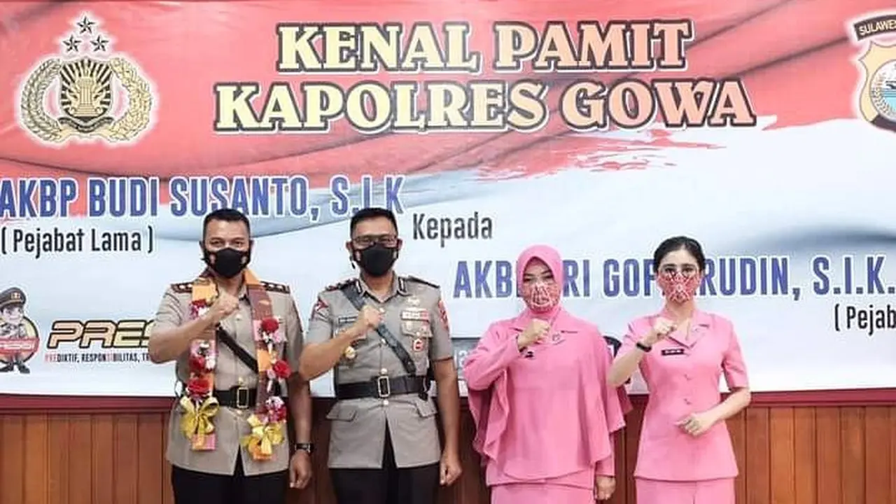 Jadi Kapolres Gowa, Ini 7 Potret Uut Permatasari Dampingi Suami Serah Terima Jabatan