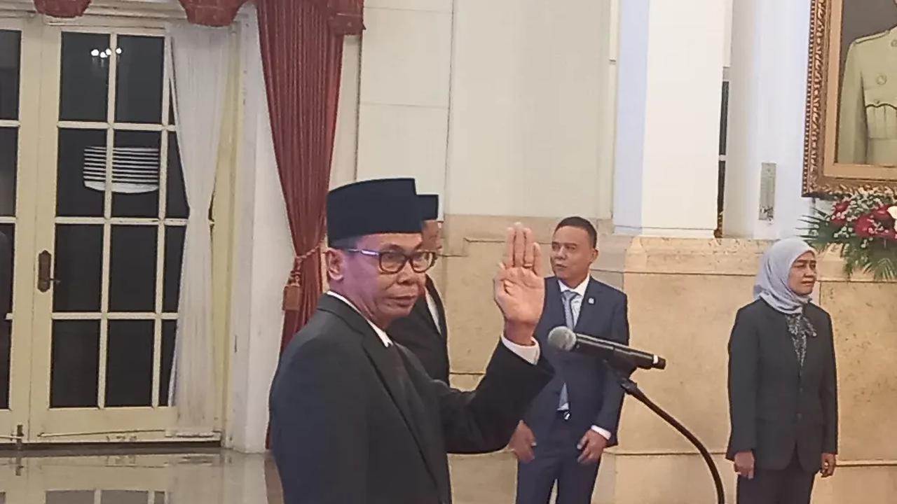 VIDEO: Sumpah Ketua KPK Nawawi Pomolango Saat Dilantik Jokowi Usai Firli Bahuri Jadi Tersangka