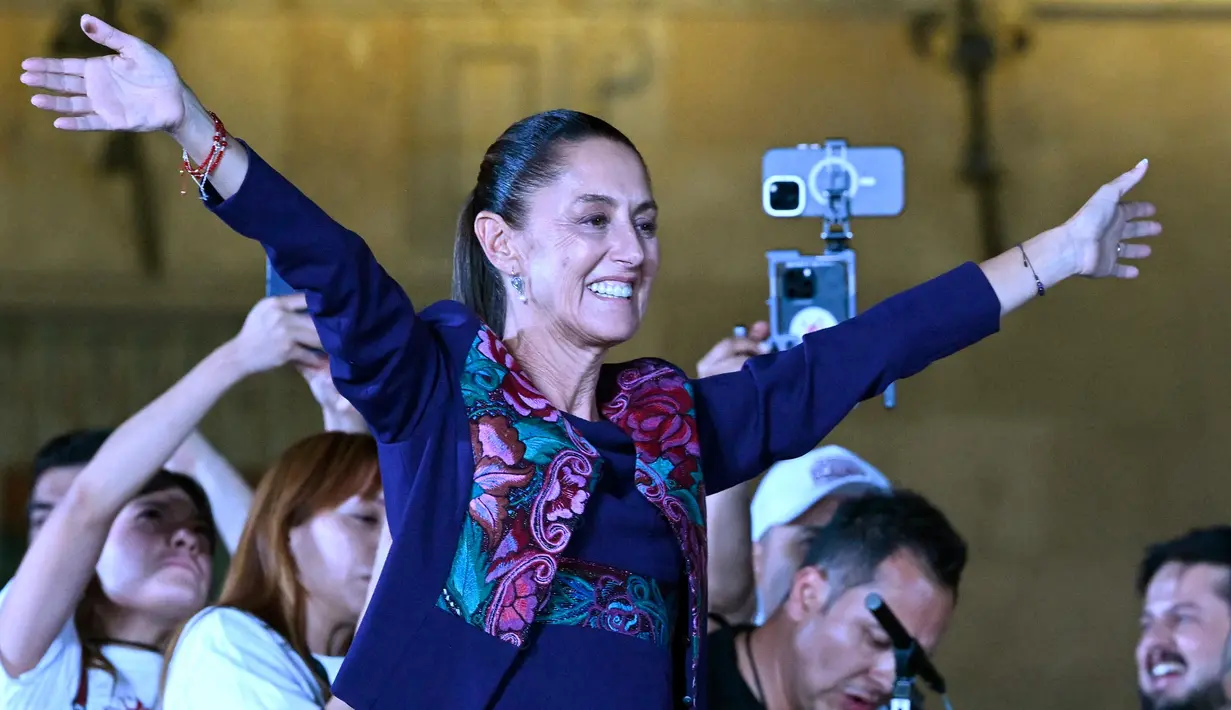 Pemenang pemilu akan memulai masa jabatan enam tahunnya pada 1 Oktober 2024 mendatang. (Alfredo ESTRELLA/AFP)