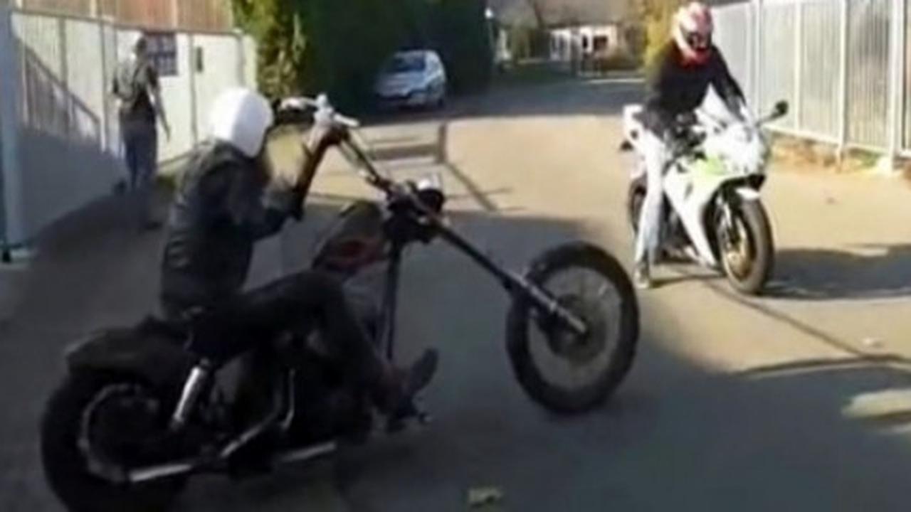 Honda CBR1000RR dipukul mundur HD RatBike Chopper Berusia 25 tahun