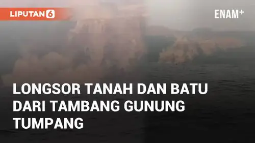 VIDEO: Viral Video Longsor Tanah dan Batu dari Tambang Emas Gunung Tumpang