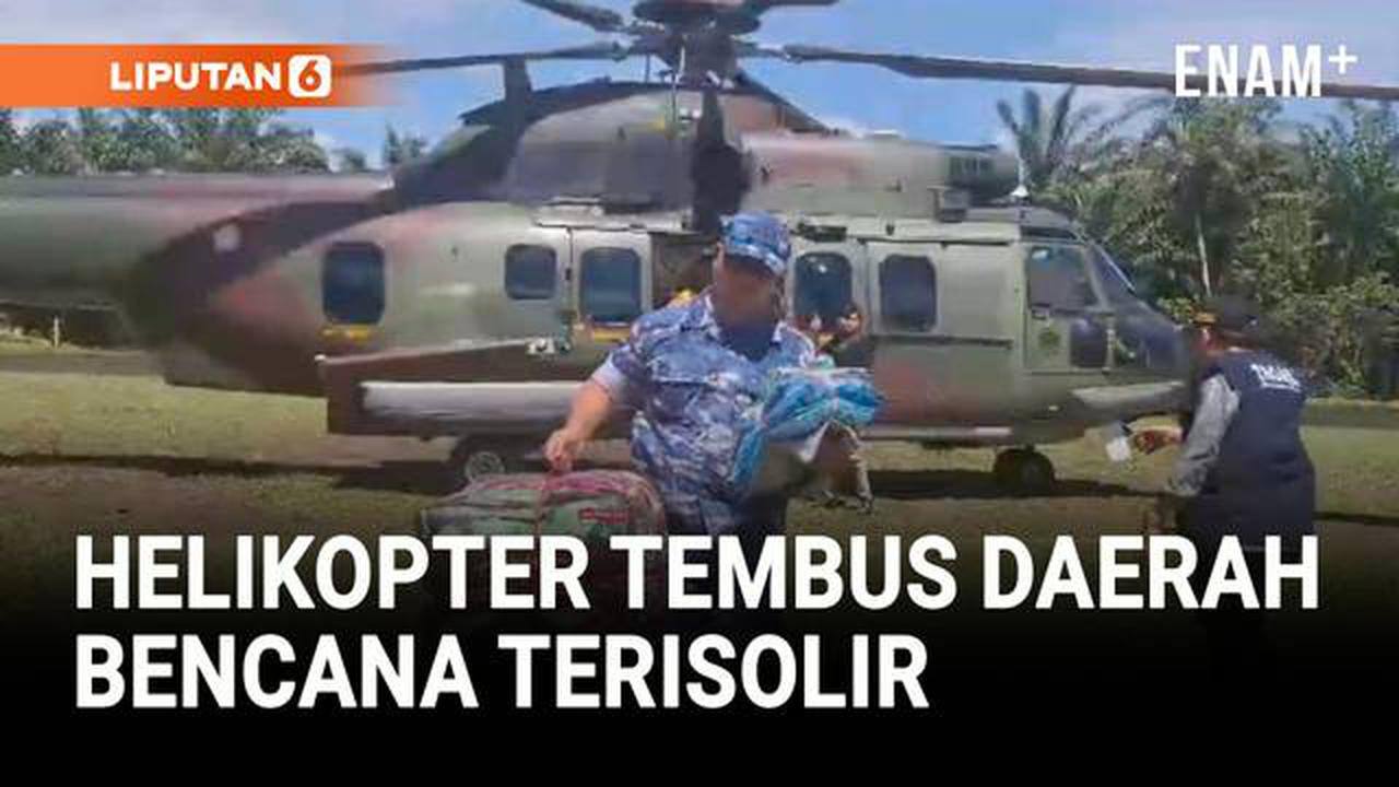 Terisolir Akibat Banjir, Nagari Sikilang Akhirnya Terima Bantuan Lewat Udara