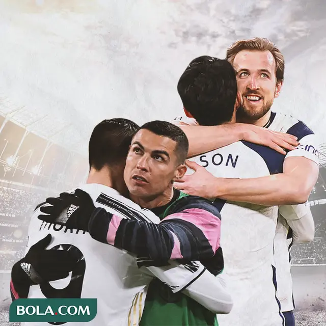 Ilustrasi - Cristiano Ronaldo-Alvaro Morata dan Harry Kane-Son Heung-min