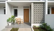 8 Kombinasi Dinding Polos dan Roster untuk Teras Rumah Kecil agar Terlihat Modern dan Lega