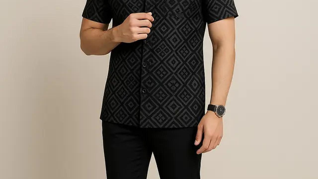 10 Model Baju Batik Pria Kombinasi Hitam, Ini Padu Padan yang Bikin Kamu Tampil Keren saat Kondangan