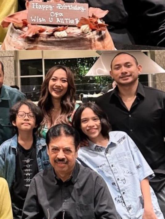 Berbagai kesempatan Noah dan Tiko terlihat kompak, tak terkecuali momen pesta ulang tahun ayah BCL. Nampaknya Tiko sudah dikenal dekat dengan keluarga BCL. (Liputan6.co,/IG/@bclsinclair)