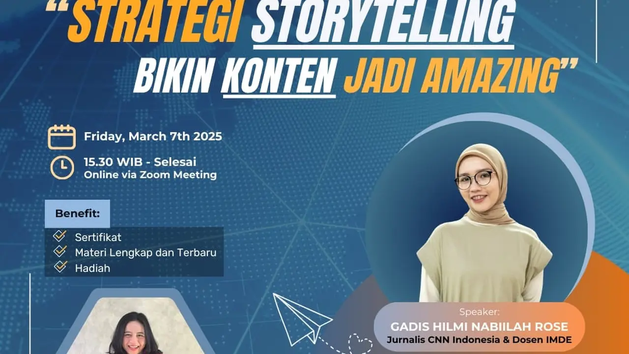 Webinar IMDE Kupas Strategi Storytelling untuk Konten Digital dan Industri Kreatif