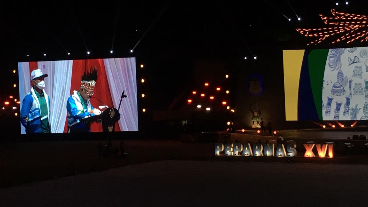 Wakil Presiden (wapres) Ma'ruf Amin buka Peparnas XVI Papua 2021.