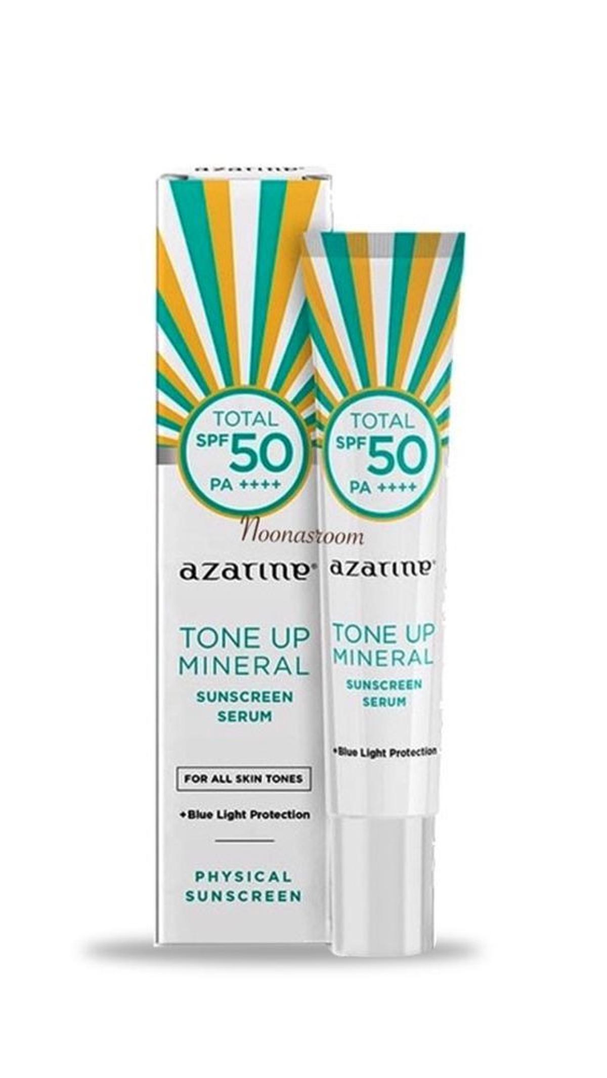 3. Azarine Tone Up Mineral Sunscreen Serum<br>