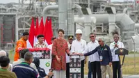 Presiden Joko Widodo (Jokowi) meresmikan Proyek Strategis Nasional (PSN) Tangguh Train 3 yang berlokasi di Kabupaten Teluk Bintuni, Provinsi Papua Barat, Jumat (24/11/2023). (Dok SKK Migas)