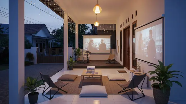 Inspirasi Rumah dengan Teras Lebar untuk Slow Living Model dengan Hiburan Ringan