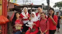 Demam goyang dayung ala Presiden Jokowi di Asian Games 2018 terus diperkenalkan Komunitas Bunda Merah Putih (BMP) (istimewa)