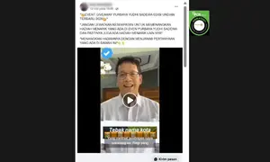 Cek Fakta Liputan6.com mendapati klaim video Menteri Keuangan (Menkeu) Purbaya Yudhi Sadewa mengumumkan kuis tebak nama kota. (Foto: tangkapan layar Facebook)