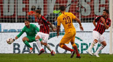 Dramatis, Gol Patrick Cutrone Bawa AC Milan Tekuk AS Roma 2-1