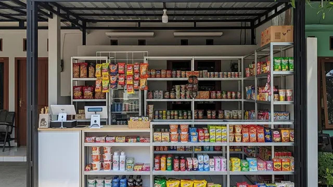 7 Desain Warung Baja Ringan Sederhana Depan Rumah, Praktis dan Tahan Lama