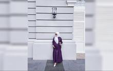 Hamil 8 Bulan, Potret Cantik Syahrini Kenakan Dress Ungu Sambil Pamer Baby Bump