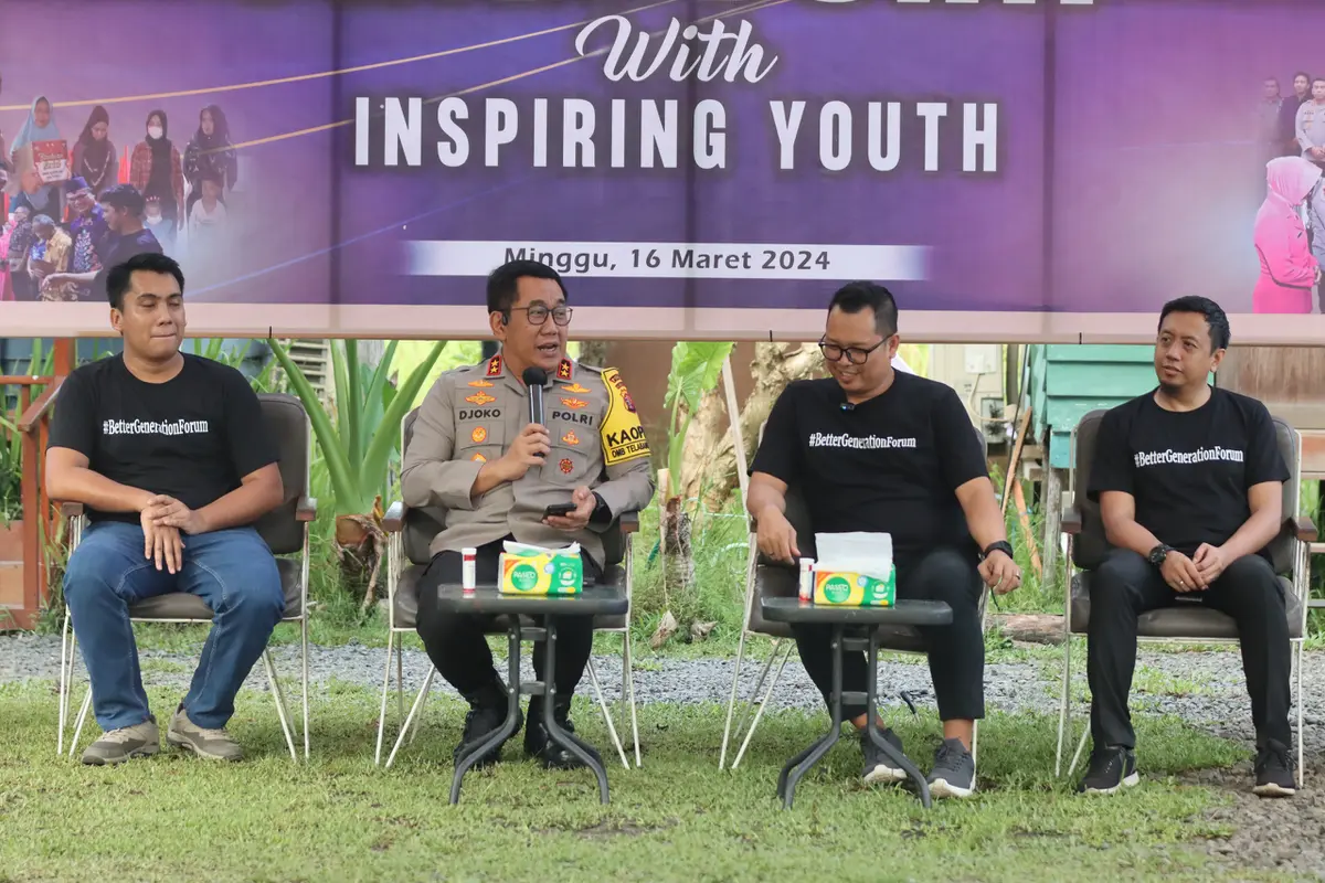 Kapolda Kalimantan Tengah Irjen Pol Djoko Poerwanto menggelar pertemuan ngobrol dua arah bersama tokoh muda Kalimantan Tengah, bertempat di Sakuyan Side, Jalan Mahir Mahar Nomor 101-102 Kota Palangka Raya, Minggu sore (17/3/2024).