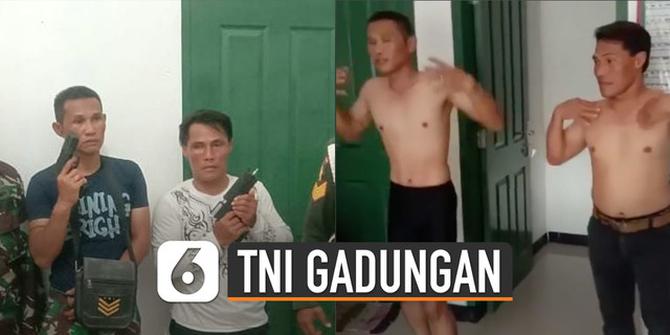 VIDEO: Viral TNI Gadungan Terciduk dan Diberikan Hukuman Unik