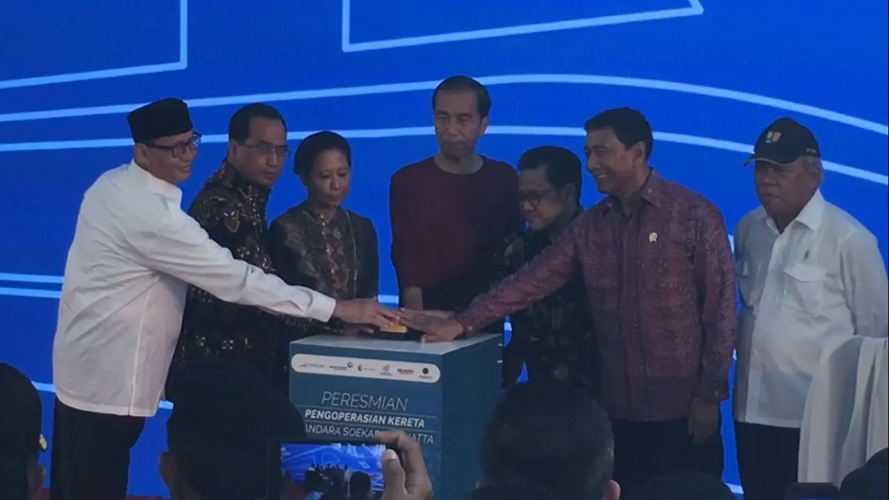 Presiden Jokowi resmikan kereta bandara Soekarno-Hatta