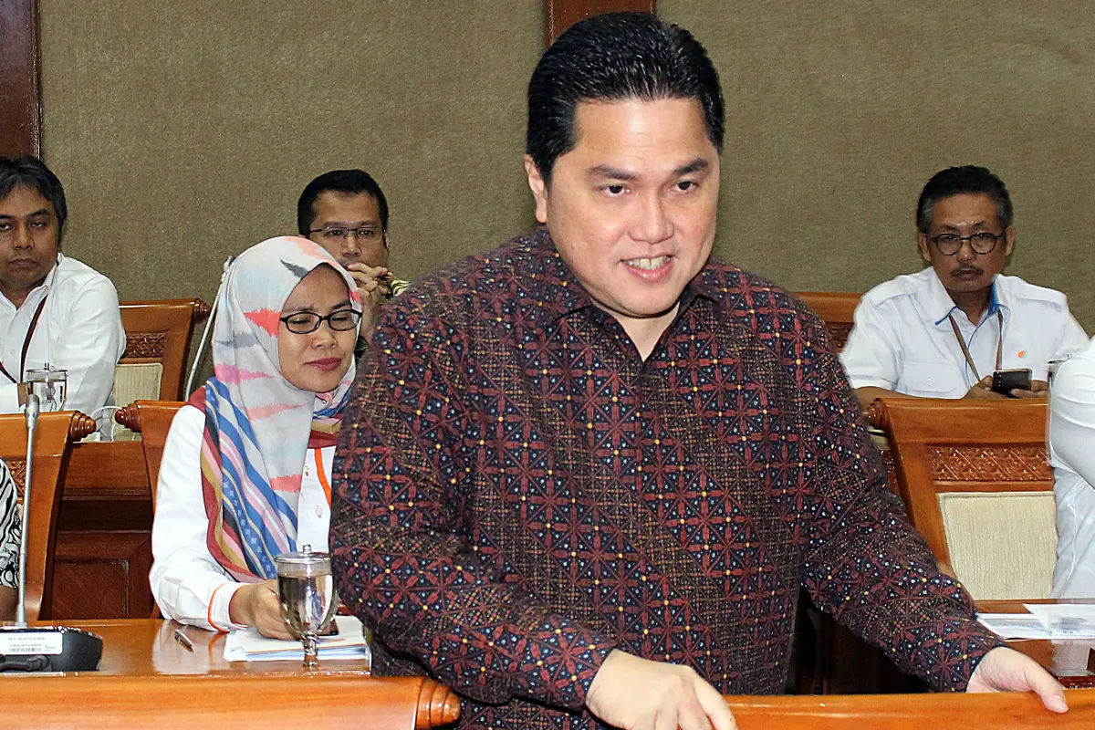 Erick Thohir Rapat Perdana di DPR