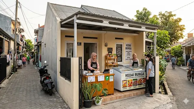 Inspirasi Jualan Depan Rumah Type 45
