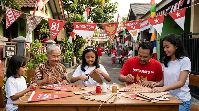 Ide Dekorasi 17 Agustus dari Barang Beka