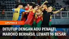 Maroko juga melaju ke perempat final Piala Dunia U-17, usai menandaskan perlawanan Iran. Laga harus berlanjut dengan adu penalti, setelah kedua tim bermain imbang 1-1 selama dua babak.