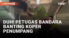 Edan! Petugas Bandara Banting Koper Penumpang Pesawat
