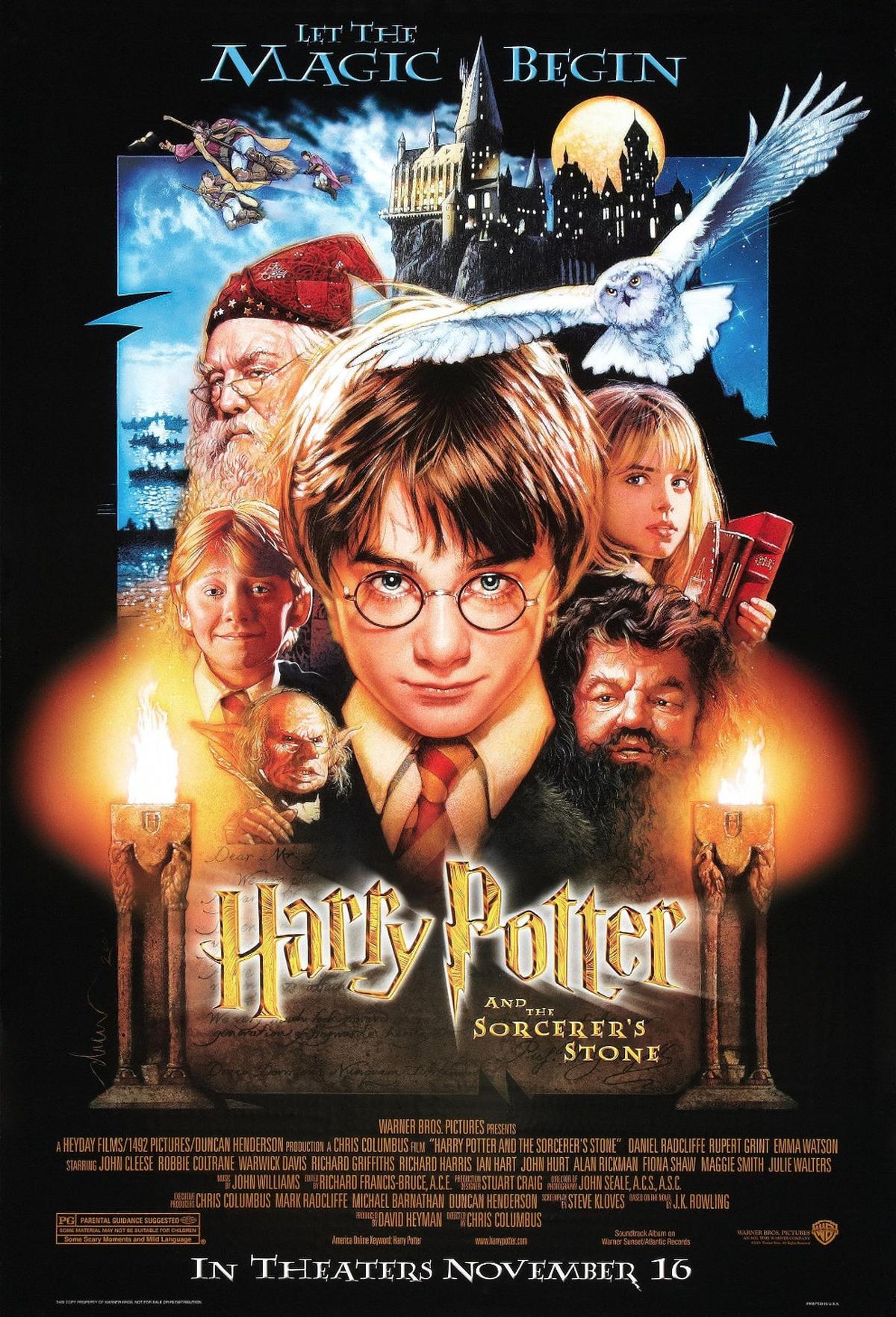 Poster film Harry Potter and the Sorcerer's Stone. (Foto: Dok. Warner Bros. Pictures/ IMDb)
