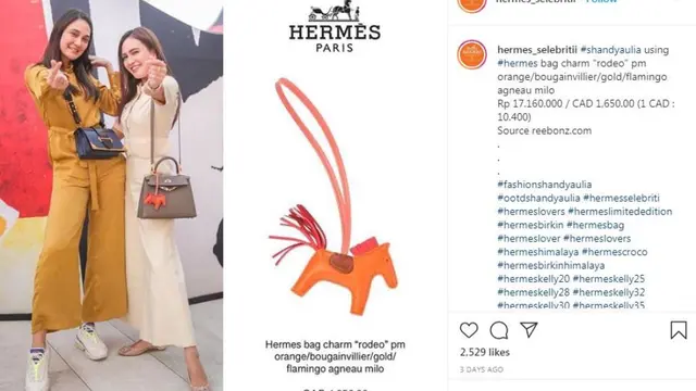 Keistimewaan Gantungan Tas Shandy Aulia yang Harganya Rp17 Juta