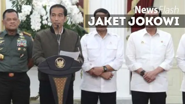 Penampilan Jokowi saat menyampaikan pidato terkait aksi demo 4 November menyedot perhatian. T 