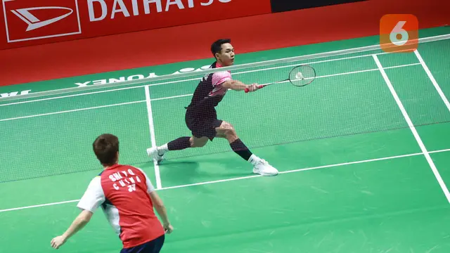 Foto: Senangnya Jonatan Christie Melangkah ke Final Daihatsu Indonesia Masters 2023