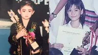 Foto Masa Kecil 6 Seleb Saat Menang Lomba, Bangga Bawa Piala (IG/agnezmo/natashawilona12)