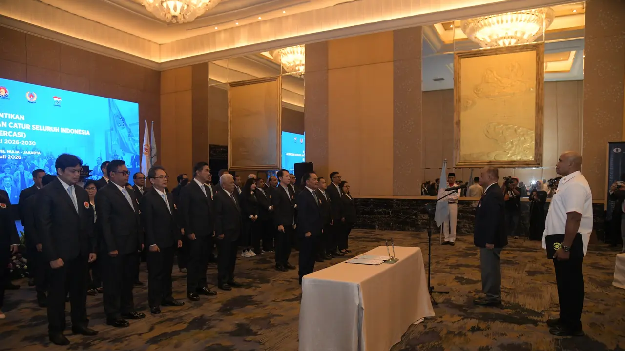 Pelantikan Agustiar Sabran sebagai ketua Percasi 2026-2030