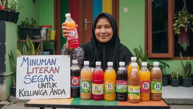 Menjual Minuman Literan untuk Keluarga