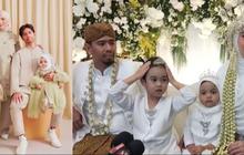 Potret Fitri Tropica & Suami Kembali Jadi Pengantin di Ultah Pernikahan Ke-10, 'Pernikahan' di Hadiri Anak-anak