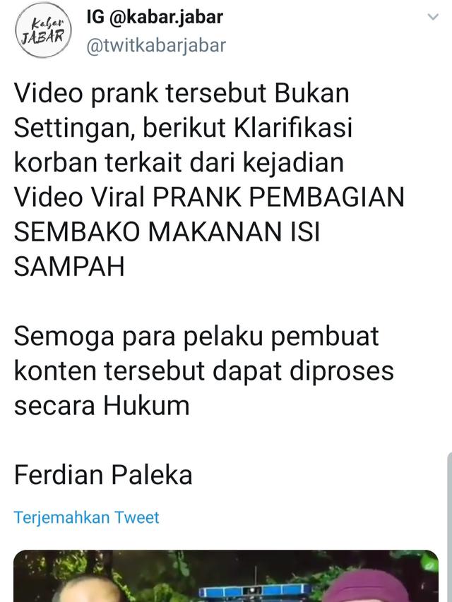 Unggahan Kabar Jogja. (Foto: Twitter @twitkabarjogja)