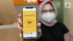 Model menunjukkan limit yang disetujui hanya dalam 60 detik pada peluncuran Kartu Kredit Digital digibank di perangkat handphone di Jakarta (16/09/2021). digibank by DBS menghadirkan Kartu Kredit Digital digibank sebagai kartu kredit digital pertama di Indonesia. (Liputan6.com/Fery Pradolo)