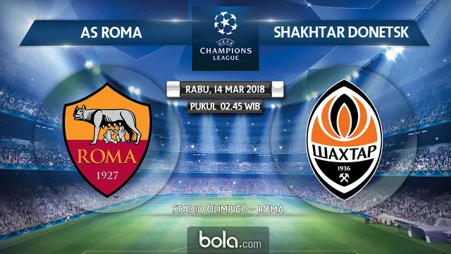 AS Roma Vs Shakhtar Donetsk