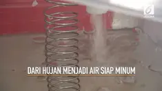 Pertama di Indonesia Kebun Raya Indrokilo, Boyolali mengolah air hujan yang jatuh menjadi air siap minum bagi para pengunjung.