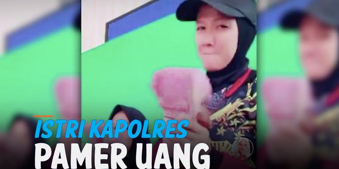 VIDEO: Viral, Istri Kapolres Tebing Tinggi Pamer Uang di TikTok